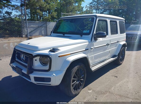 W1NYC6BJXMX369909 2021 MERCEDES-BENZ G 550 Белый Передняя левая четверть