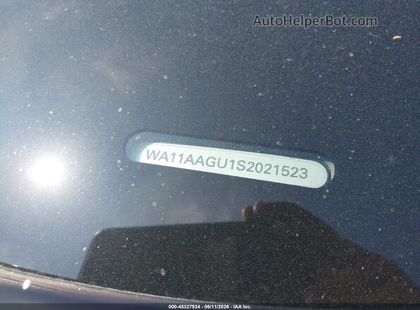 WA11AAGU1S2021523 2025 AUDI ALL Black Շարժիչի բաժամունքի տեսք