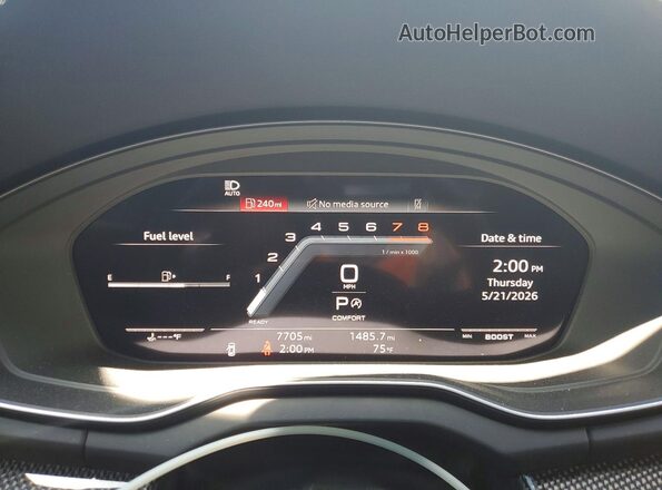 WA124AFY5R2115902 2024 AUDI SQ5 White Vista del cuadro de instrumentos