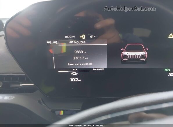WA124BGF2SA044110 2025 AUDI Q6 E-TRON White 