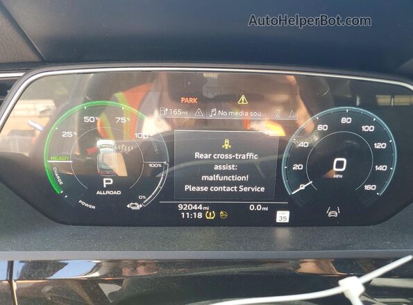 WA12AAGE2MB011941 2021 AUDI E-TRON Черный Вид щитка приборов
