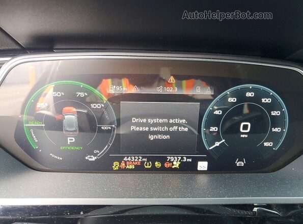 WA12AAGE3MB000947 2021 AUDI E-TRON Черный Вид щитка приборов