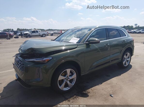 WA12AAGUXS2125657 2025 AUDI ALL Green Առջևի ձախ երեք քառորդ տեսարան