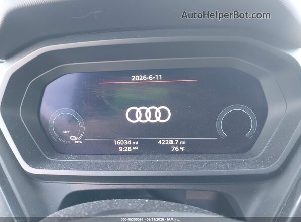 WA12UBFZ3SP044030 2025 AUDI Q4 E-TRON White Вид задніх сидінь