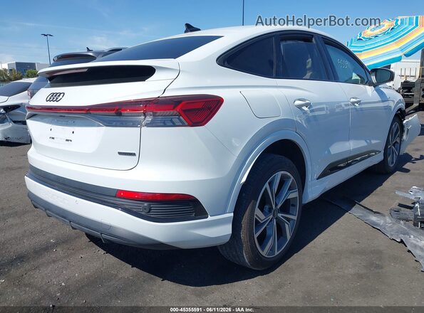 WA12UBFZ3SP044030 2025 AUDI Q4 E-TRON White Задня права чверть