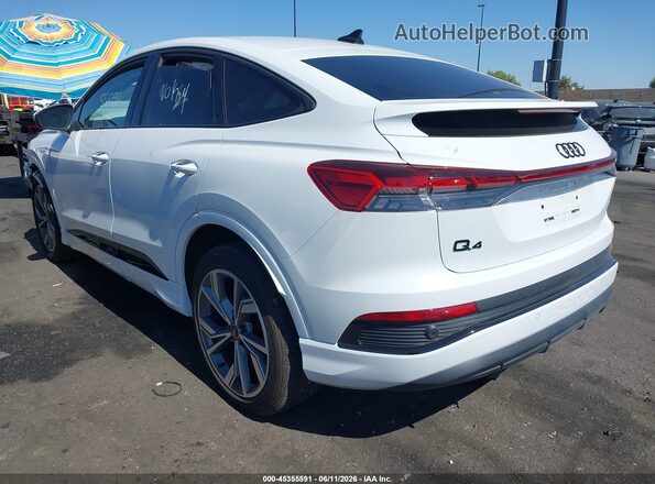 WA12UBFZ3SP044030 2025 AUDI Q4 E-TRON White Задня ліва чверть