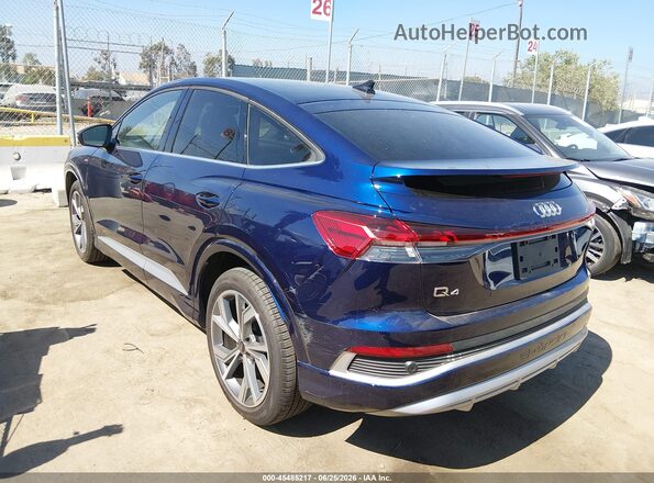 WA12UBFZ7SP057153 2025 AUDI Q4 E-TRON Blue Tył lewy