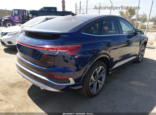WA12UBFZ7SP057153 2025 AUDI Q4 E-TRON Blue Tył prawy
