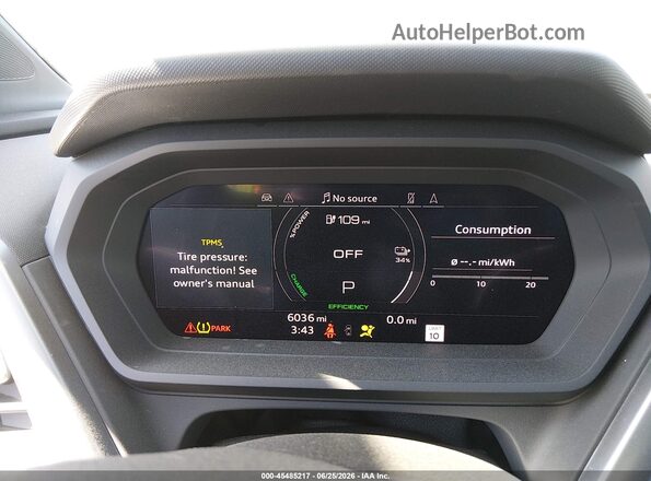 WA12UBFZ7SP057153 2025 AUDI Q4 E-TRON Blue Widok tylnych siedzeń