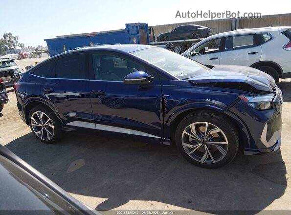 WA12UBFZ7SP057153 2025 AUDI Q4 E-TRON Blue Widok wnętrza z tyłu