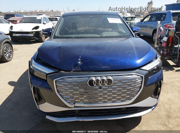 WA12UBFZ7SP057153 2025 AUDI Q4 E-TRON Blue Widok zestawu wskaźników