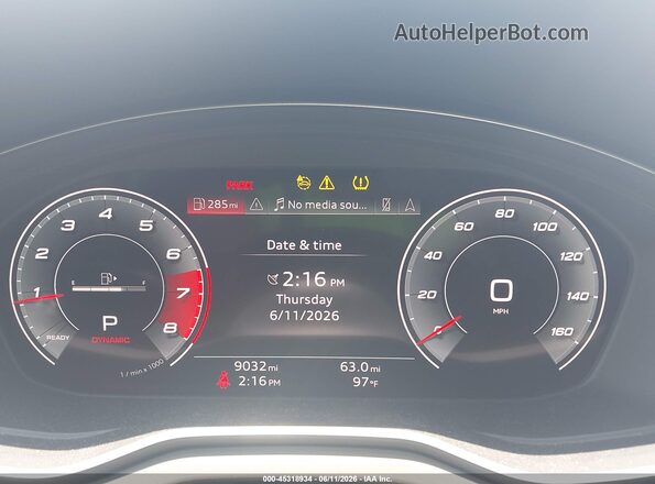 WA134AFYXR2022295 2024 AUDI SQ5 Black Vista de los asientos traseros