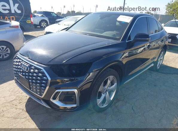 WA14AAFY4M2098536 2021 AUDI Q5 Black წინა მარცხენა ხედი სამი მეოთხედიდან