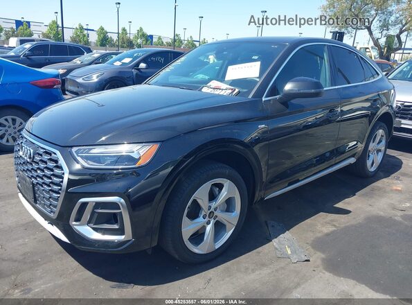 WA15AAFY3R2113264 2024 AUDI Q5 Black წინა მარცხენა ხედი სამი მეოთხედიდან