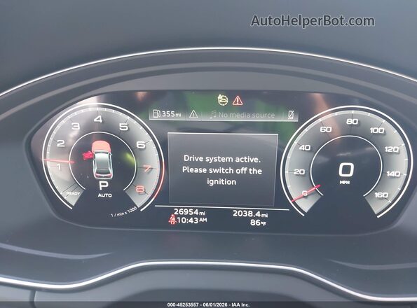 WA15AAFY3R2113264 2024 AUDI Q5 Black უკანა სავარძლების ხედი