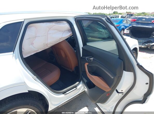 WA15AAGE9RB027669 2024 AUDI Q8 E-TRON White VIN კოდის სტიკერის ხედი