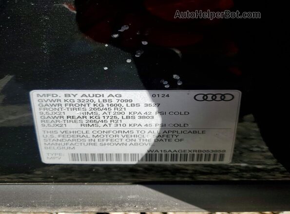 WA15AAGEXRB053858 2024 AUDI Q8 Черный 