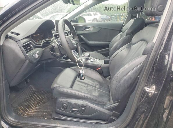 WA19NAF4XJA189898 2018 AUDI A4 Black წინა სალონის ხედი