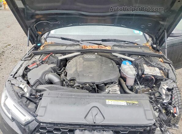 WA19NAF4XJA189898 2018 AUDI A4 Black ძრავის განყოფილების ხედი