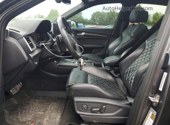 WA1A4AFY1J2199362 2018 AUDI SQ5 Charcoal წინა სალონის ხედი
