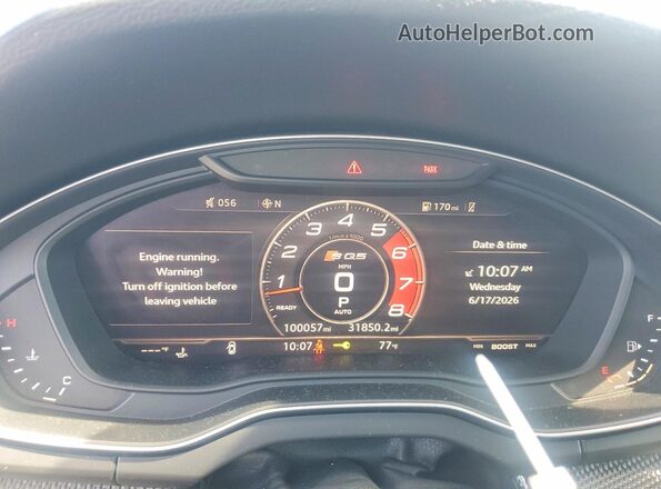 WA1A4AFYXJ2020798 2018 AUDI SQ5 Black 