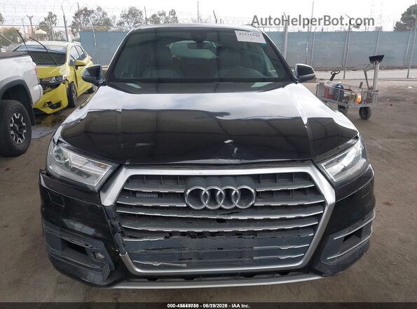 WA1AAAF71JD049644 2018 AUDI Q7 Black Vista del compartimento del motor