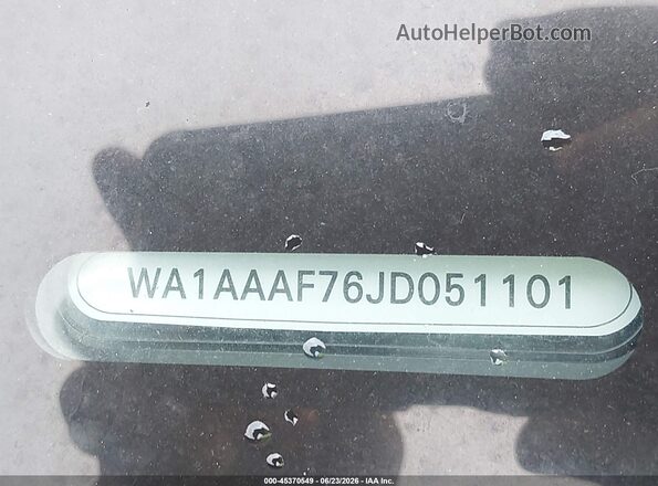 WA1AAAF76JD051101 2018 AUDI Q7 Black 