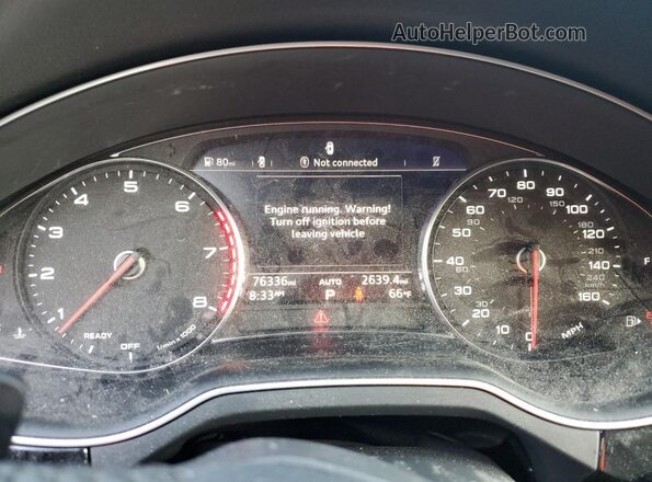 WA1AAAF77HD009109 2017 AUDI Q7 Black Вид щитка приладів