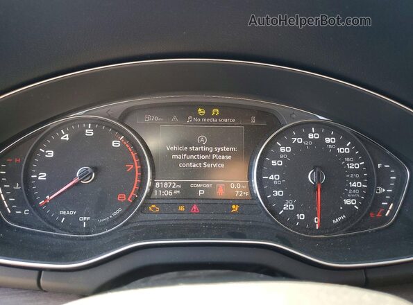 WA1AAAFY0M2022539 2021 AUDI Q5 Gray Instrument cluster view