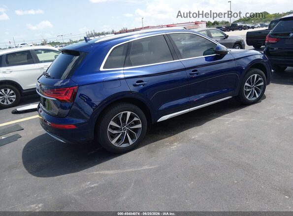 WA1AAAFYXM2024654 2021 AUDI Q5 Blue Rear right