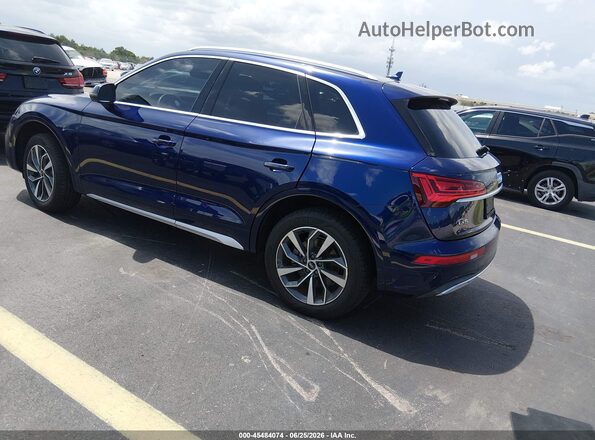 WA1AAAFYXM2024654 2021 AUDI Q5 Blue Rear left