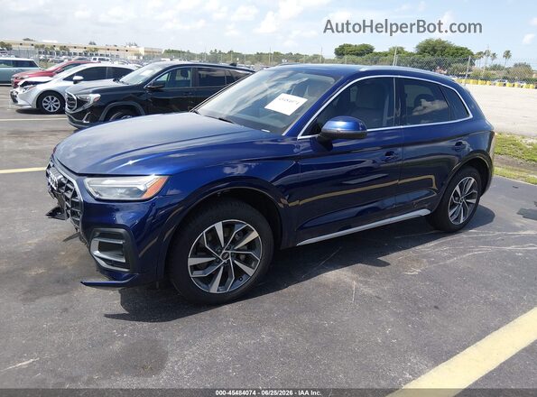 WA1AAAFYXM2024654 2021 AUDI Q5 Blue Front left
