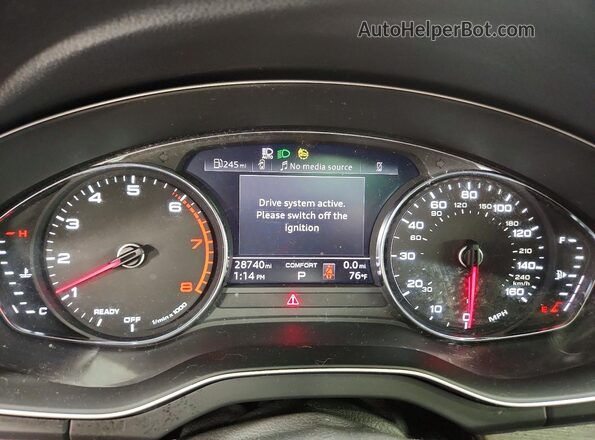 WA1ABAFY3P2190628 2023 AUDI Q5 White Instrument cluster view