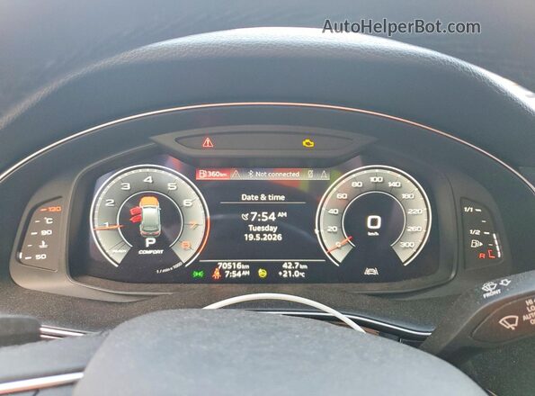 WA1ACBF71PD014028 2023 AUDI Q7 White Vista del cuadro de instrumentos