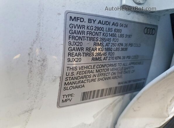 WA1ACBF75SD003719 2025 AUDI Q7 Белый 