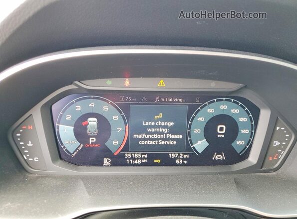 WA1AECF32L1114342 2020 AUDI Q3 Белый Вид щитка приборов