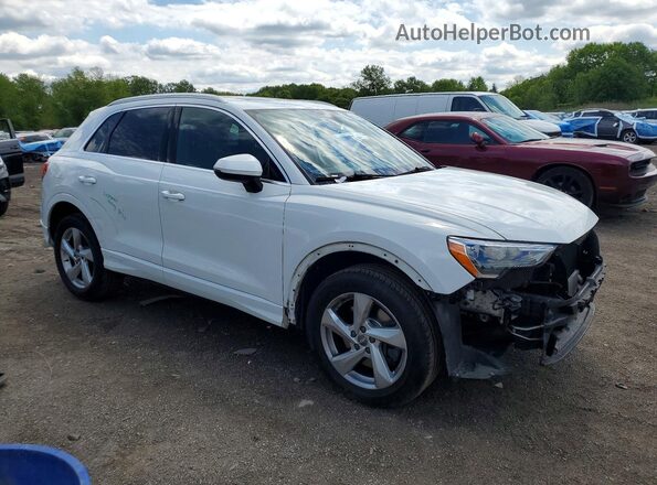 WA1AECF32L1114342 2020 AUDI Q3 Белый Передняя правая четверть