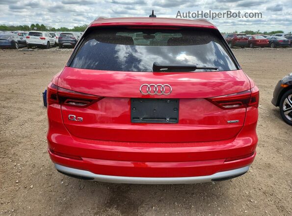 WA1AECF33L1103740 2020 AUDI Q3 Red უკანა ხედი