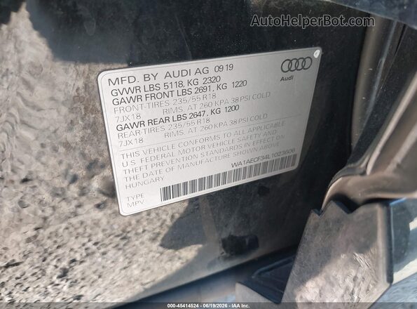 WA1AECF34L1023606 2020 AUDI Q3 Черный Вид подкапотного пространства