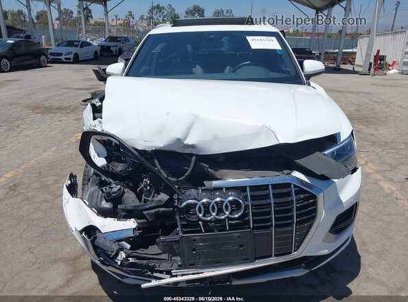 WA1AECF35L1029043 2020 AUDI Q3 White Widok zestawu wskaźników