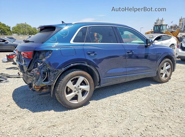 WA1AECF38L1029571 2020 AUDI Q3 Синий Задняя правая четверть