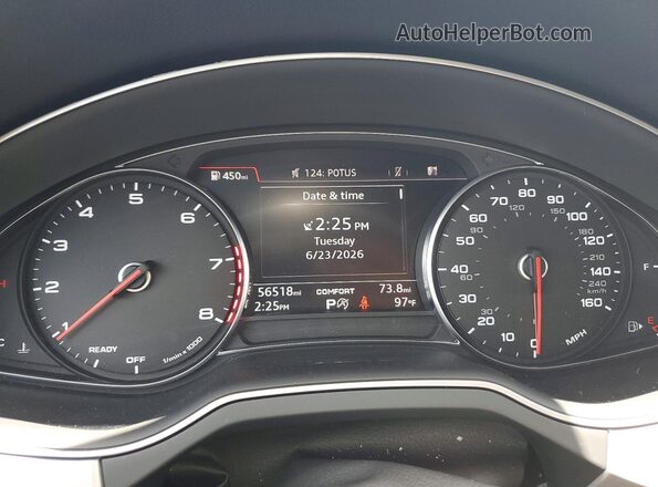 WA1AHAF72KD041856 2019 AUDI Q7 Silver Սարքավորումների վահանակի տեսք