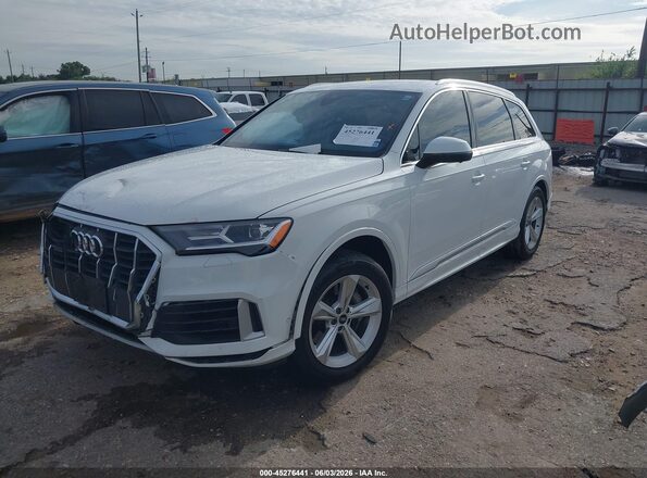 WA1AJAF70MD038834 2021 AUDI Q7 Белый Передняя левая четверть