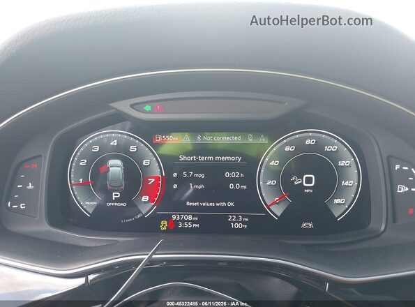 WA1AJAF78MD034045 2021 AUDI Q7 Black Vista de los asientos traseros