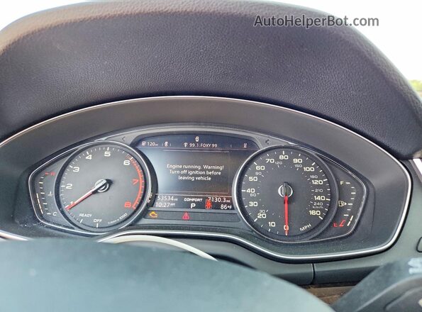WA1ANAFY2K2124605 2019 AUDI Q5 White Հետևի նստատեղերի տեսք