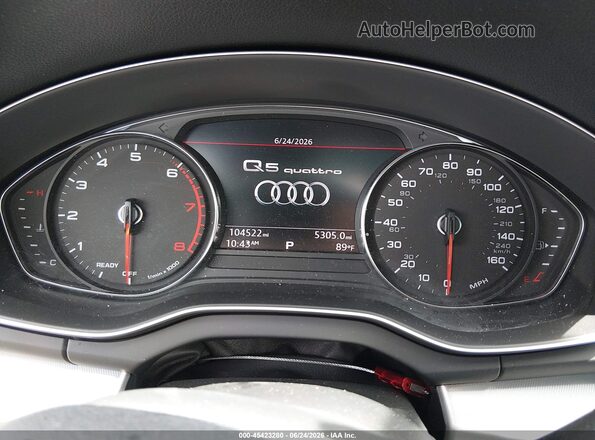 WA1ANAFY3L2085203 2020 AUDI Q5 White უკანა სავარძლების ხედი
