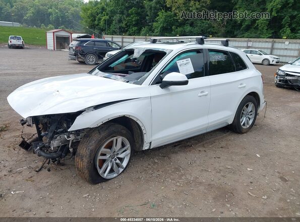 WA1ANAFY6L2024430 2020 AUDI Q5 White Առջևի ձախ երեք քառորդ տեսարան