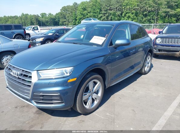 WA1ANAFY8J2010123 2018 AUDI Q5 Blue Передня ліва чверть