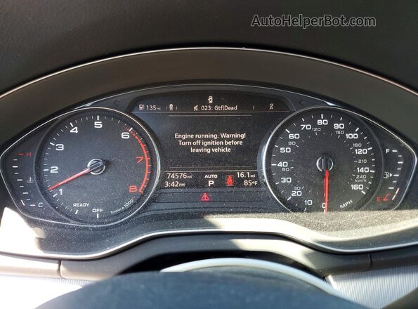 WA1ANAFY9L2088655 2020 AUDI Q5 Blue Instrument cluster view