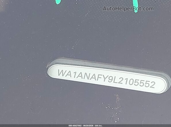 WA1ANAFY9L2105552 2020 AUDI Q5 Black 